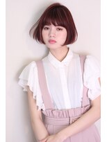 クーエフー(coo et fuu)&nbsp;【coo et fuu 表参道】ピンクバイオレットの3Dカラーボブ 藤沢