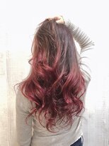 ヘアープレイス ピリオドアック(Hair Place .Acc)&nbsp;グラデーション×ビビットレッド