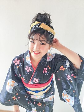 ブラウ ネイル パーティー(Blau Nail Party) ターバンアップスタイル