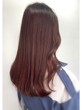 リーオオサカ(Lee Osaka) 【Lee大阪店】ブリーチなし♪レッドカラー/新出奈津樹