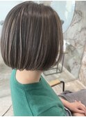 【ハイライトで作る大人のミニボブ】