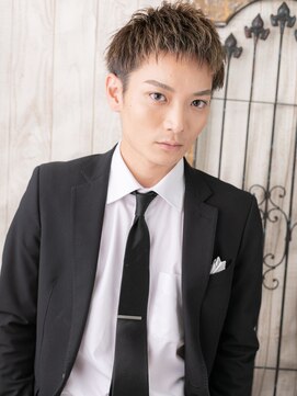 グルーミングサロン バーバー キャッスル 北浦和西口(Grooming salon Barber Castle) アップバング＆ハイトーンカラーのモテカットK