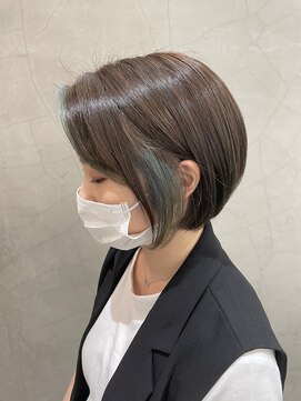 イニ 福井店(ini) 出海/オリーブベージュ/フェイスフレーミング