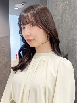 アイティーバイアルバム 八王子店(IT by ALBUM) グレージュロング_外ハネボブセクションカラー_ba394571