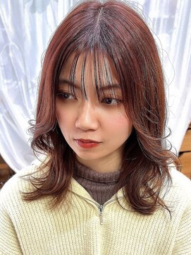 ヘアカフェ コトノハ(hair cafe Kotonoha) 【コトノハ】20代30代40代韓国小顔大人フェミニン カシスピンク