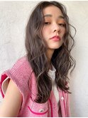 【kate 大宮】パーマ風ロング×アッシュグレー