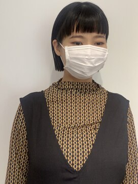 ドットヘアーエフェクト(dot. hair effect) 暗髪ミニボブ