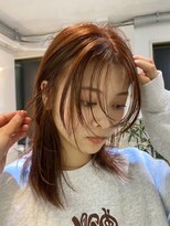 ネルケ 立川(nelke)&nbsp;オレンジブラウン×顔まわりレイヤー