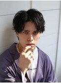 波巻きツイストスパイラルパーマ/センターパート