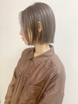 ケーツー 谷町(K-two) パツっとボブ*切りっぱなしボブ*ミニボブ*髪質改善*30代40代50代