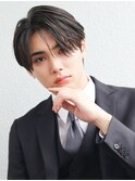 韓国短髪ツーブロック束感モテる黒髪シークレットパーマ流行
