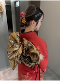成人式前撮り振袖着付けヘアセットヘアアレンジ