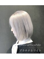 アンジェ(Ange)&nbsp;ベージュ、エクステ、ホワイトブリーチ、グラデーション