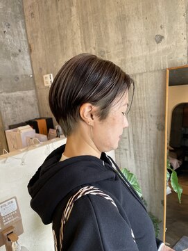 ヘアースイッチ(HAIR SWITCH) ショート/インナーカラー/オリーブカラー