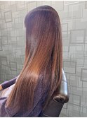 【ベージュブラウン】サラ艶/ロングヘアー/30代40代/髪質改善