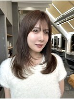 ロンドアベニール 北千住(Lond avenir)&nbsp;ミニウルフレイヤーカット顔周り前髪韓国ミディアムロング北千住