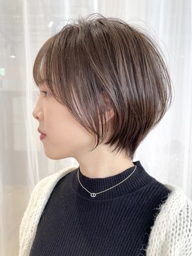 エルヘアメゾン(el. hair maison) ナチュラルブラウン大人綺麗ショートボブ☆
