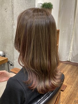 シルフィ(sylph) グラデーションカラーでアクセントをつけて♪/ロングヘア/ツヤ髪