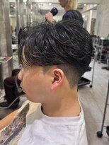 オーシャントーキョー ホワイト 原宿(OCEAN TOKYO WHITE)&nbsp;お客様スタイル刈り上げセンターパート前下がりガイルヘア黒髪