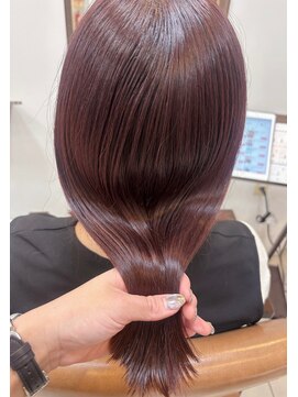 ソワンドゥブレス 大日店 (soin de brace) ・ラベンダーピンクブラウン×ミディアムヘア