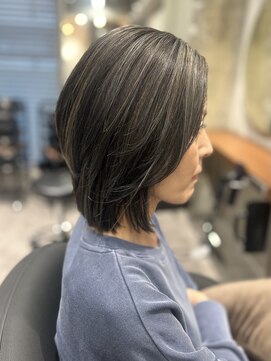 コントラストハイライト◎レイヤーボブ《高倉》