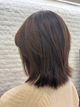 外ハネグレージュ