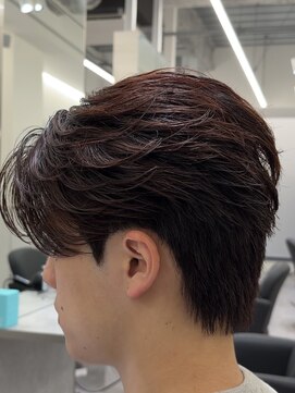 ビカムメンズヘアー 栄店(become men's hair) ジェントルショートニュアンスパーマメンズ韓国ヘア
