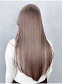 ロング顔周りレイヤー韓国ヘア大人ガーリー_ba578633