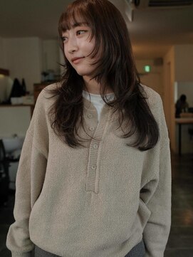 イルフレール(ill frere) レイヤースタイル　ハッシュカット　ベージュ　髪質改善　中津