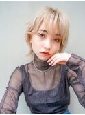 【GEEKS渋谷】レイヤーカット/ナチュラルブロンド/ウルフ/夏ヘア