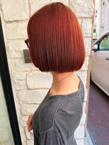 ヘアカロン 熊本下通店(Hair CALON) 首長効果ボブ&オレンジ