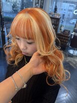 バイブアンドアネックス(VIBE & ANNEX) 《momoka》ミックスカラーダンサーオレンジブロンド石川町