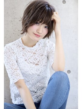 ヘアアンドメイク シークネクスト(HAIR&MAKE SeeK NEXT) 【SeeK NEXT】束感ショートボブ×ダークアッシュ×ツヤ髪