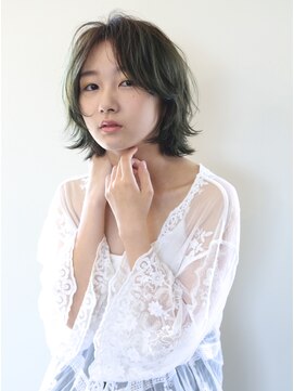エンクル ヘアサロン(encle hair salon) グリーンボブ