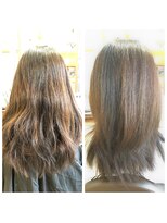 ソラ(sora)&nbsp;くせ毛が得意な美容室　アシッドショットでうるツヤスタイルに！