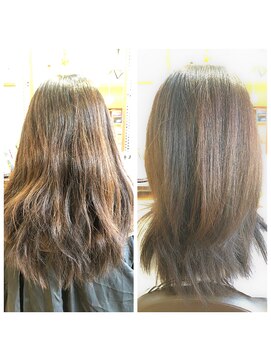 ソラ(sora) くせ毛が得意な美容室 アシッドショットでうるツヤスタイルに!