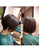 アヴァロン(AVALON)&nbsp;【mag  ginza】立体感くびれショートボブ×ハイライトカラー