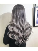 【Lapis渋谷 荒木】シルバーメッシュ&シルバーグラデーション