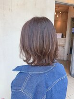 エイミーバイアフロート(amie by afloat) 【結城】ハイライトで透明感アップ☆ヌーディーカラーくびれロブ