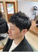 【harurara hair大分/明野】ツーブロック×アップバング