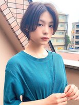 アグ ヘアー グローブ 八日市店(Agu hair grove) 《Agu hair》丸みフォルム×短すぎないバランスショート