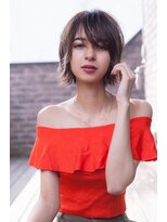 ケアリー 大泉学園(Carelly)&nbsp;大人かわいい前髪セシルカットココアブラウンフリンジウェーブ