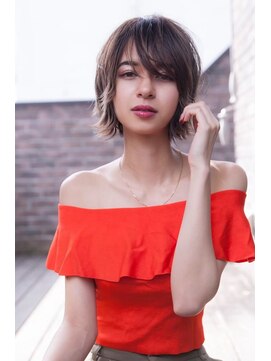 ケアリー 大泉学園(Carelly) 大人かわいい前髪セシルカットココアブラウンフリンジウェーブ