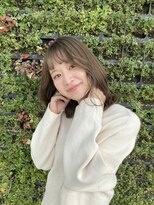 カロン トウキョウ 高円寺店(Kalon Tokyo)&nbsp;透け感ミントグレージュカラー×外ハネミディアム