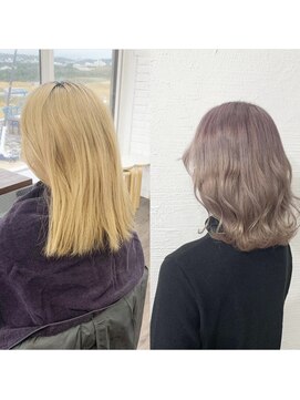 クラン ヘアーアンドスタジオ(CLAN hair & studio) ハイトーンエクステブリーチインナーミルクティーベージュ