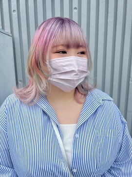 ガルボ ヘアー(garbo hair) ハイトーンデザインカラー高知美容院10代20代