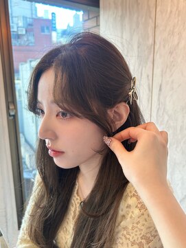 ルームバイシー 新宿(Loom. by Sea) 盛れる顔周りカット×レイヤー【髪質改善/韓国ヘア/新宿美容室】