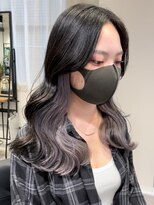 ツキ 横浜店(tuki)&nbsp;インナーカラーイヤリングカラーハイライトローライトブリーチ