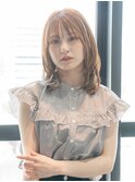 韓国レイヤーくびれシースルーバング小顔似合わせカット