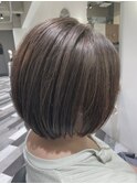フルバング/似合わせカット/レッドブラウン/30代40代/人形町